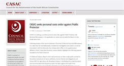 Desktop Screenshot of casac.org.za