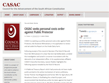 Tablet Screenshot of casac.org.za